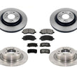 Rotores de disco delanteros traseros y pastillas de freno 5 pasajeros para Mitsubishi Outlander 09-12