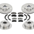 Front Rr Brake Disc Rotors & Ceramic Pads 7P for Mitsubishi Eclipse 2.4L 06-12