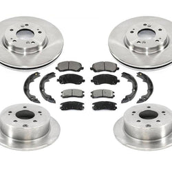 Front Rr Brake Disc Rotors & Ceramic Pads 7P for Mitsubishi Eclipse 2.4L 06-12