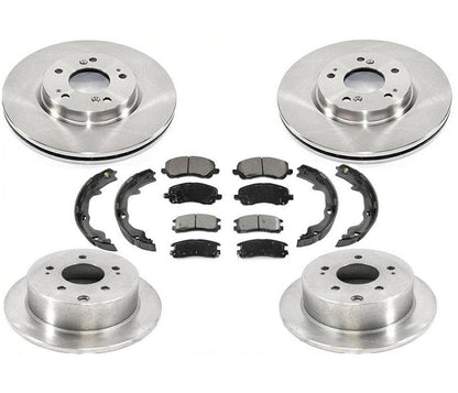 06-12 Mitsubishi Eclipse 2.4L 4 Cyl Front Rear Brake Disc Rotors Pads Parking 7p