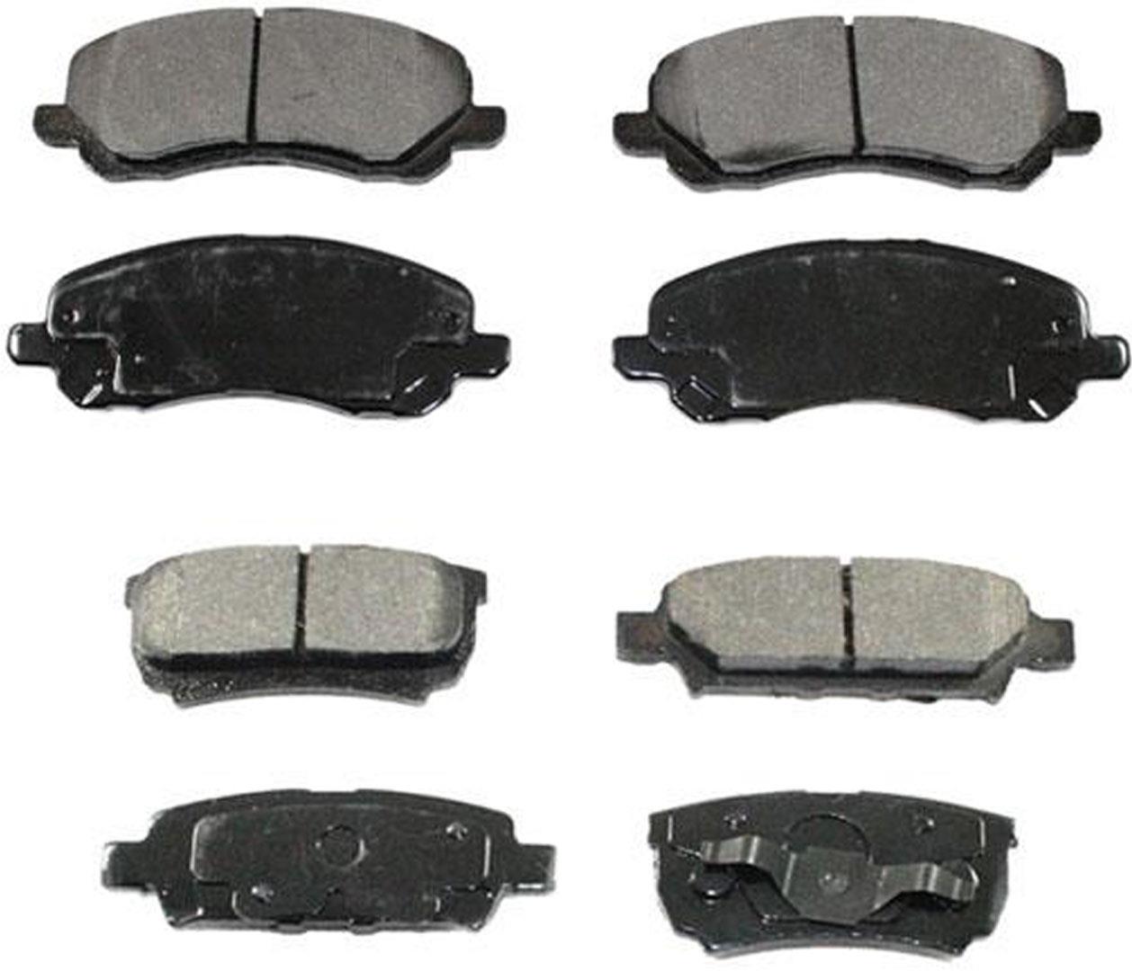 Se adapta a Jeep Compass 07-16 con rotores traseros de 262 mm, almohadillas de cerámica delanteras y traseras.