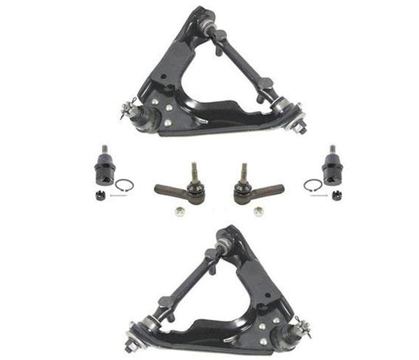 For 4 Wheel Drive 00-04 Dakota New Upper Control Arms Ball Joints Tie Rods 6Pc