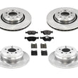 For 98-04 C70 Front Wheel Drive 16 Rim 302mm Front & Rear Brake Rotors & Pads