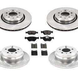 For 98-04 C70 Front Wheel Drive 16 Rim 302mm Front & Rear Brake Rotors & Pads