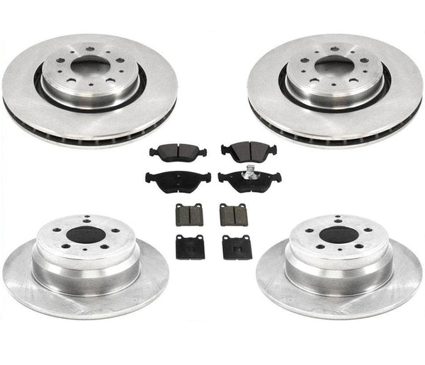 For 98-04 C70 Front Wheel Drive 16 Rim 302mm Front & Rear Brake Rotors & Pads