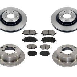 Fits For 11-12 Outlander Sport RVR Frt & Rr Brakes Disc Rotors Ceramic Pads 6pc
