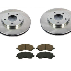 Rotores y almohadillas delanteras para Dodge Caliber 07-11 NoN Turbo con rotores delanteros de 276 mm