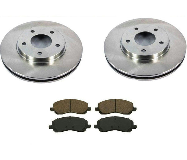 Rotores y almohadillas delanteras para Dodge Caliber 07-11 NoN Turbo con rotores delanteros de 276 mm