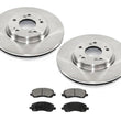 Fits 06-12 Mitsubishi Eclipse 2.4L 3.8L Turbo Front Brake Rotors & Ceramic Pads