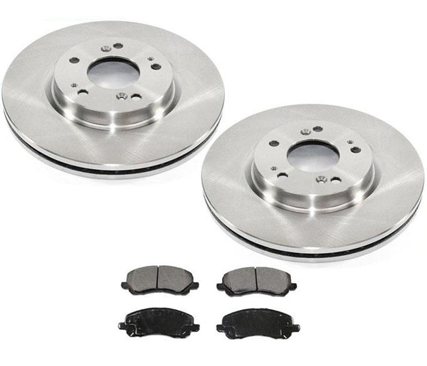 Fits 06-12 Mitsubishi Eclipse 2.4L 3.8L Turbo Front Brake Rotors & Ceramic Pads