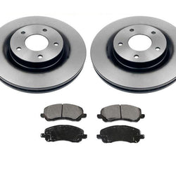 Rotores de disco delanteros de 295 mm y almohadillas de cerámica de 11 9/16 pulgadas para Jeep Compass 07-15