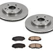 Fits 08-15 XB 06-17 2.4L Rav4 Without 3rd Row FRONT Rotors & Ceramic Brake Pads