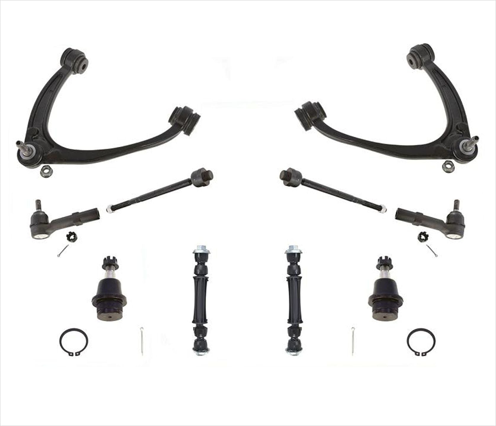 Escalade Silverado Sierra Yukon Control Arm Ball Joint Inner Outer Tie Rod Ends