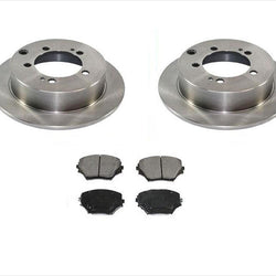 fits a 09-17 Jeep Compass Rear Brake Rotors Only With 302mm Rear Ceramic Pads