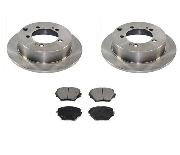 fits a 09-17 Jeep Compass Rear Brake Rotors Only With 302mm Rear Ceramic Pads