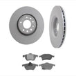 Saab 9-5 Saab 9-3 2.3L (2) 307MM 12 7/8 Inch Front Brake Rotors & Ceramic Pads