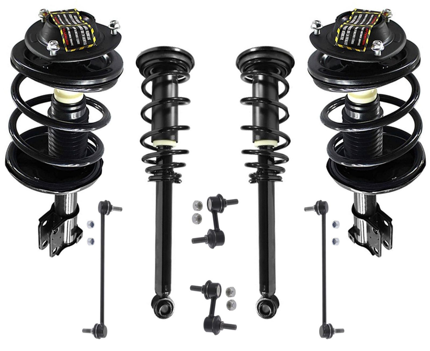 Conjunto completo de puntal de resorte helicoidal de 8 piezas para Mitsubishi Eclipse Coupe 00-05