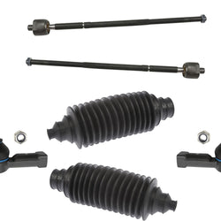 For 2008 2010 2011 2012 2016 Smart ForTwo Front Inner & Outer Tie Rods Boots