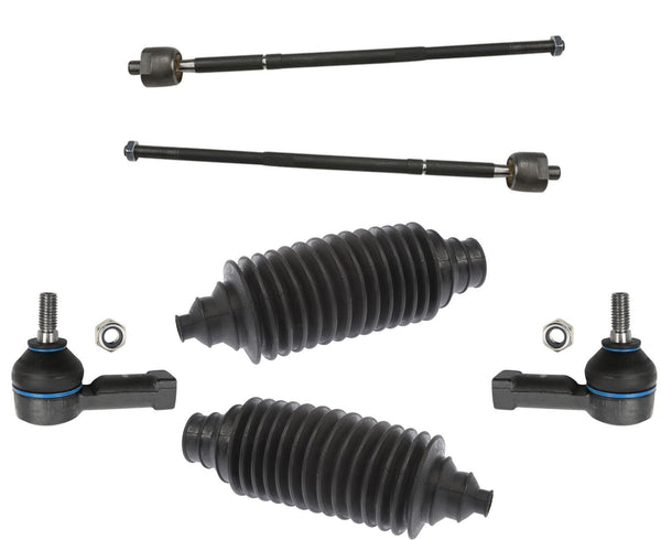 Se adapta a Smart ForTwo 2008-2016, botas con varillas de amarre interiores y exteriores delanteras, kit de 6 piezas