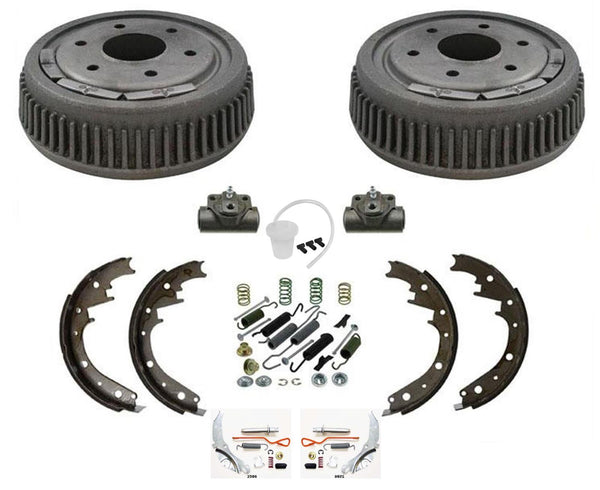 11 Inch Size Brake Drums Shoes Wheel Cylinders for Cadillac Escalade 99-00 9pc