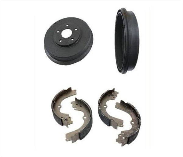 fits For 93-02 Nissan Quest Villager (2) Rear Brake Drums & Brake Shoes 3pc Kit