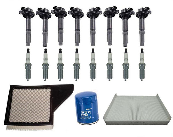 Ignition Coils Platinum Spark Plugs Filters for Ford Mustang 5.0L 2015
