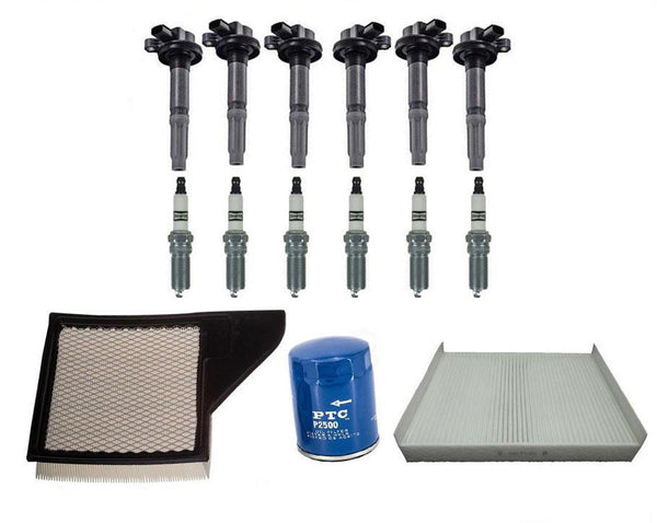 Ignition Coils Platinum Spark Plugs Filters for Ford Mustang 3.7L V6 2015