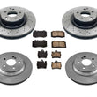 Front & Rear Rotors & Brake Pads 6pc for Mercedes-Benz S430 2000-2002