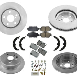 Para 09-13 Lexus IS250 Construido en EE. UU. Vin 1 o 4 rotores de freno Pastillas de freno de cerámica 8p