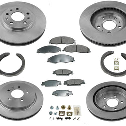 For 2003-07 Cadillac CTS FE1 Brakes 11 13/16 Inch Front Brake Rotors Brake Pads