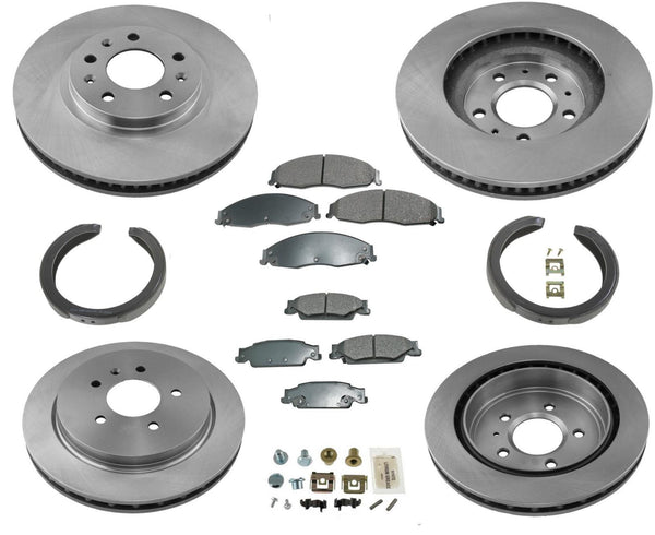 For 2003-07 Cadillac CTS FE1 Brakes 11 13/16 Inch Front Brake Rotors Brake Pads