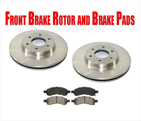 Front Disc Brake Rotors with Ceramic Brake Pads Trailblazer SS 2006-2009 6.0L