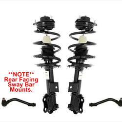Front Comp Struts Tie Rods for 12-15 Optima LX With Rear Racing Sway Bar Mount