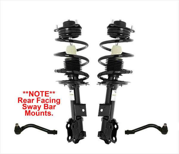 Front Comp Struts Tie Rods for 12-15 Optima LX With Rear Racing Sway Bar Mount
