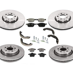 Front 328mm Rotors & Rear Rotors with Brake Pads for Volvo XC90 2010-2014 8pc