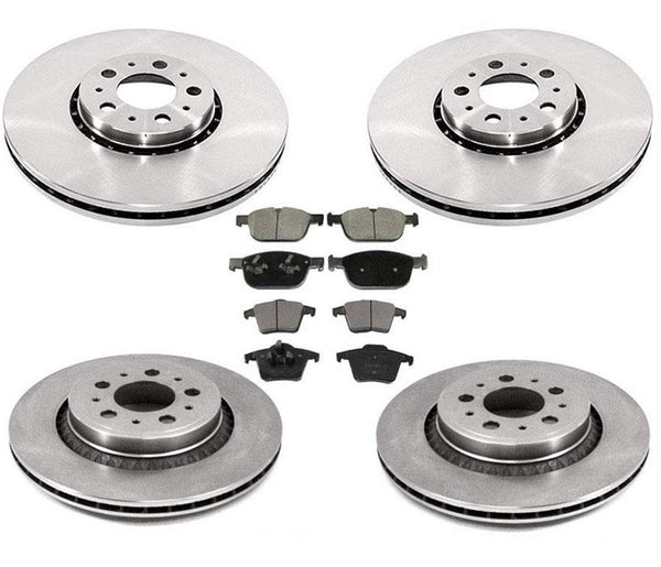 Front 328mm Rotors & Rear Rotors with Brake Pads for Volvo XC90 2010-2014 6pc