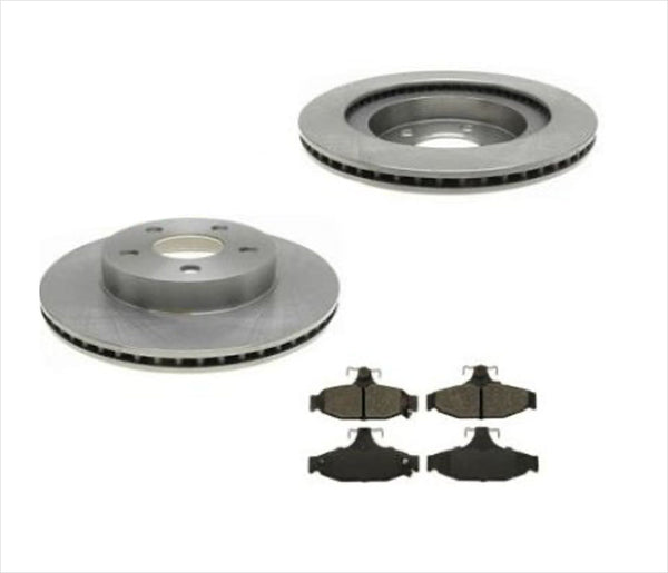 Fits For 93-97 Chevrolet Camaro Set of Rear Brake Rotors & Ceramic Brake Pads