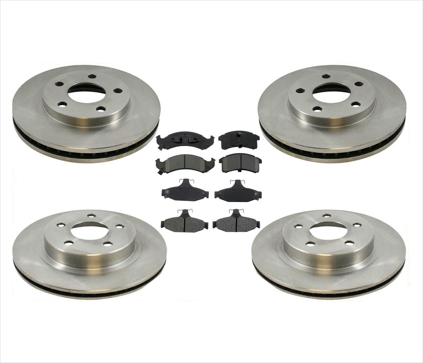 Front & Rear Rotors Brake Pads Fits For Chevrolet Camaro Iroc Z28 94-97 6pc Kit