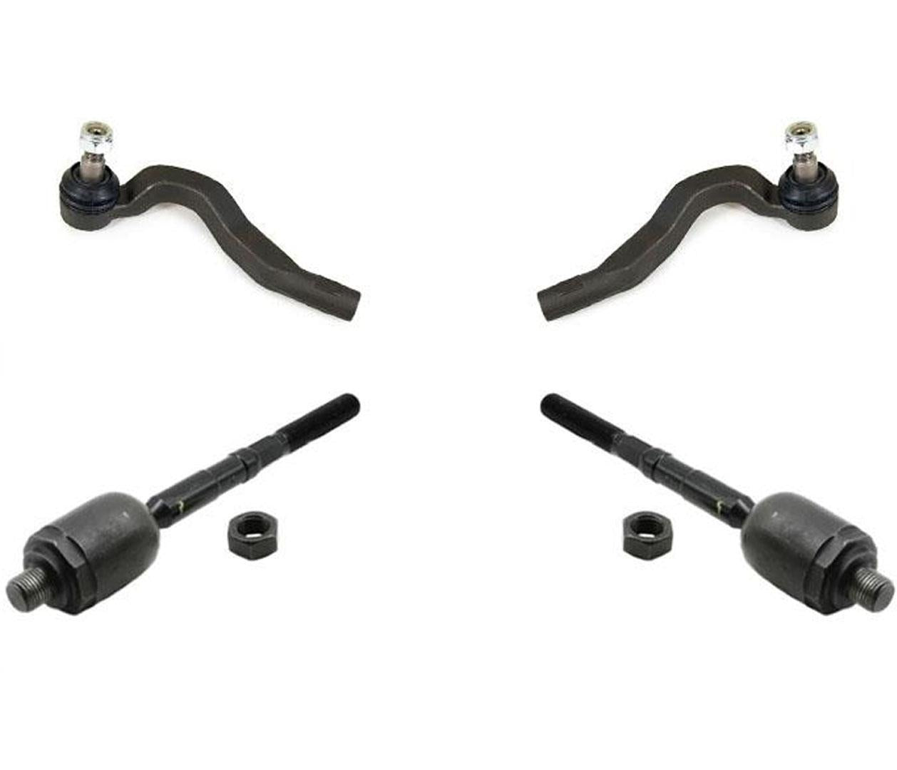 Para Mercedes E320 4 Matic 98-03, tracción en todas las ruedas, varillas de amarre interiores y exteriores, 4 piezas