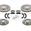 For 2003 2004 Mitsubishi Outlander Disc Brake Rotors Pads Drums Brake Shoes Spr