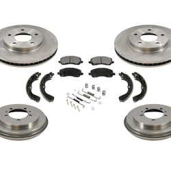 For 2003 2004 Mitsubishi Outlander Disc Brake Rotors Pads Drums Brake Shoes Spr