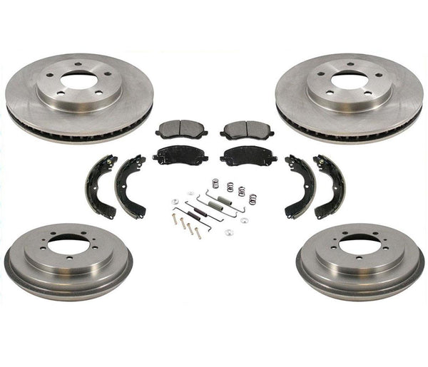 For 2003 2004 Mitsubishi Outlander Disc Brake Rotors Pads Drums Brake Shoes Spr