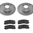 Fits For 2002-2007 Buick Rendezvous Rear Brake Rotors & Pads 3pc