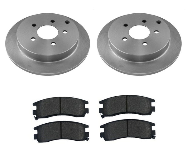 Fits For 2002-2007 Buick Rendezvous Rear Brake Rotors & Pads 3pc