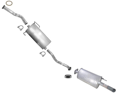 Middle Muffler Resonator Exhaust W/ Gasket & Clamp For Toyota Sienna 2001-2003