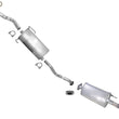 Middle Muffler Resonator Exhaust W/ Gasket & Clamp fits 2001-2003 Toyota Sienna