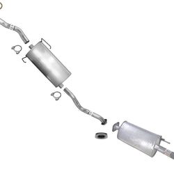 Middle Muffler Resonator Exhaust W/ Gasket & Clamp fits 2001-2003 Toyota Sienna
