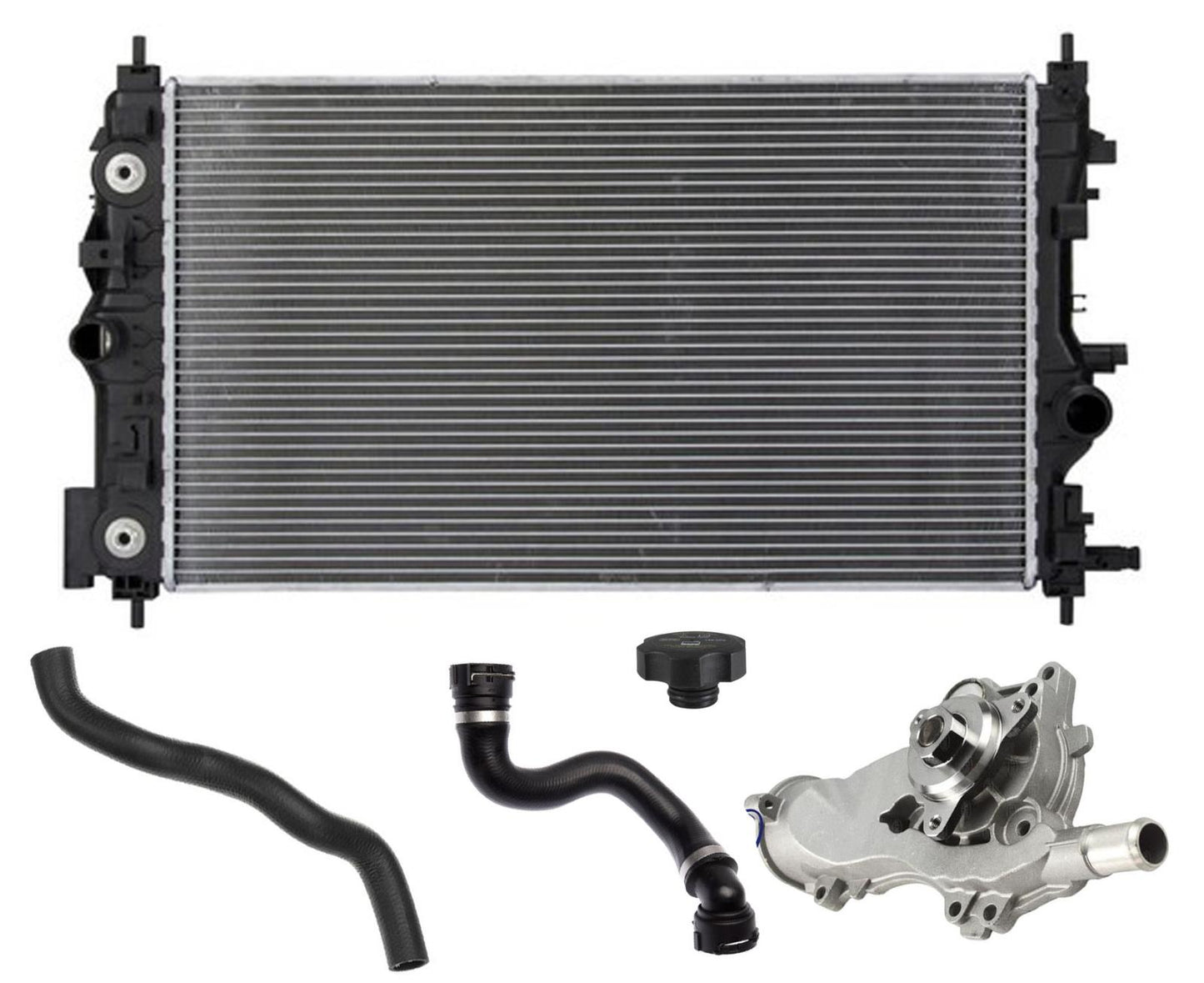 Engine Water Pump Radiator Hoses & Cap Fits 2011-2015 Chevrolet Cruze 1.4L
