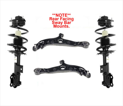 Front Struts & Arms For Hyundai Sonata 2012-2014 W/ Rear Facing Sway Bar Links