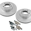Front Disc Brake Rotor & Ceramic Brake Pads Fits For 08-13 BMW 128i